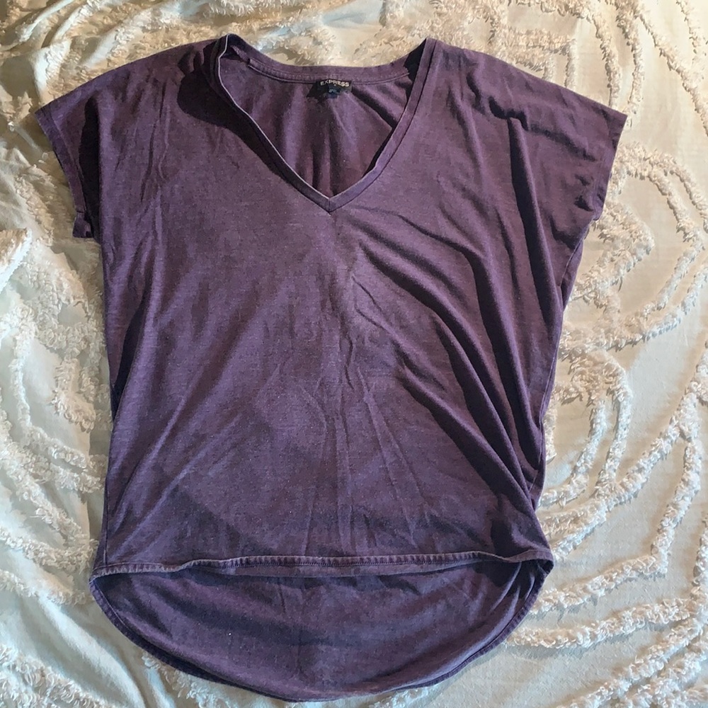 Express purple v-neck t!
